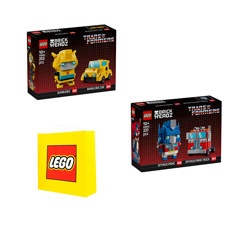 Конструктор LEGO "Трансформеры: Оптимус Прайм и Бамблби" (40803 + 40804) - Boxette Shop